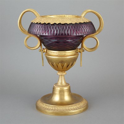 Lot 288 - Russian Style Gilt-Metal and Cut Glass...