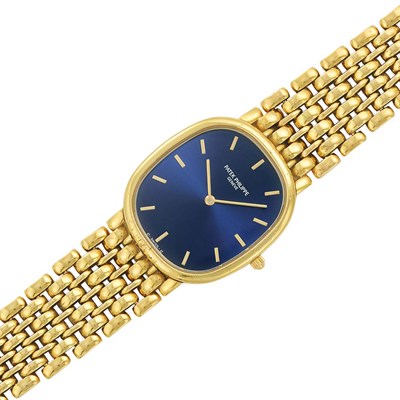 Lot 38 - Gentleman's Gold 'Ellipse' Wristwatch, Patek Philippe