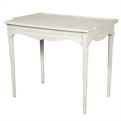 Lot 222 - Louis XVI Style Painted Wood Writing Table...
