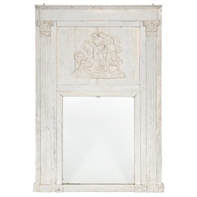 Lot 610 - Louis XVI Gray Painted Trumeau Last quarter of...