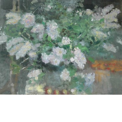Lot 11 - 20th Century School Large Vase of Lilacs...
