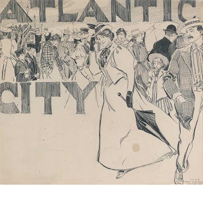 Lot 1 - 20th Century School On Beach Avenue, Atlantic...