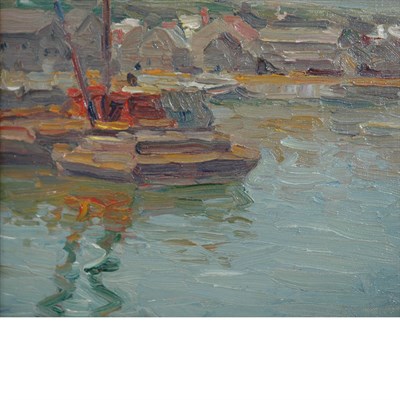Lot 41 - Charles Salis Kaelin American, 1858-1929 Barge...