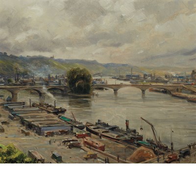Lot 80 - Louis Aston Knight American, 1873-1948 Rouen,...
