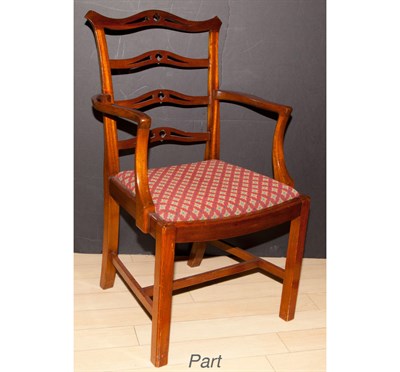 Lot 172 - Set of Eight George III Style Mahogany Pierced...
