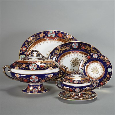 Lot 723 - Ashworth Ironstone Dinner Service Comprising...