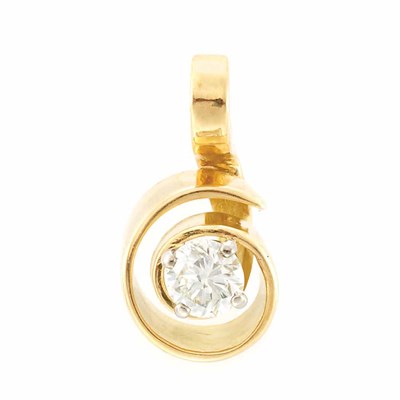Lot 268 - Gold and Diamond Pendant