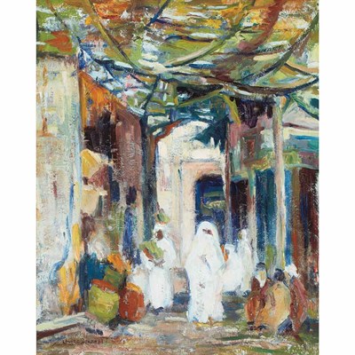 Lot 53 - Louise Schacht American, 1908-1988 Arab Market...