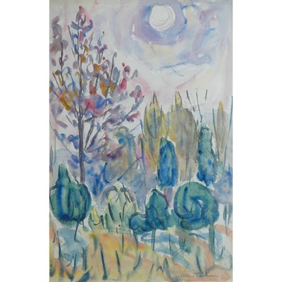 Lot 96 - Allen Tucker American, 1866-1939 Landscape...