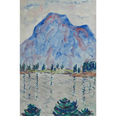 Lot 95 - Allen Tucker American, 1866-1939 Mountain Lake,...