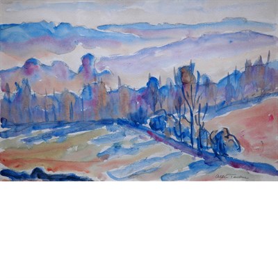 Lot 99 - Allen Tucker American, 1866-1939 Open Meadow,...