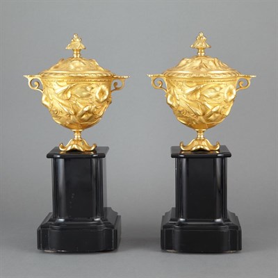 Lot 121 - Pair of Neoclassical Style Gilt-Bronze and...