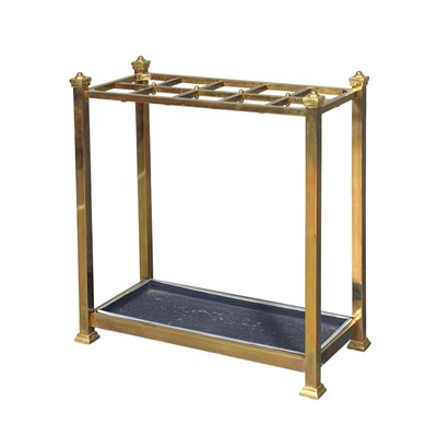 Lot 366 - Brass Umbrella Stand Height 27 inches, width...