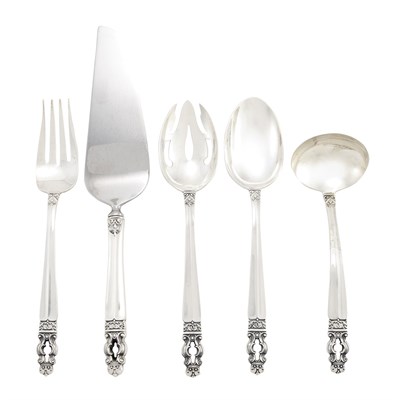 Lot 291 - Gorham Sterling Silver Flatware Service In the...