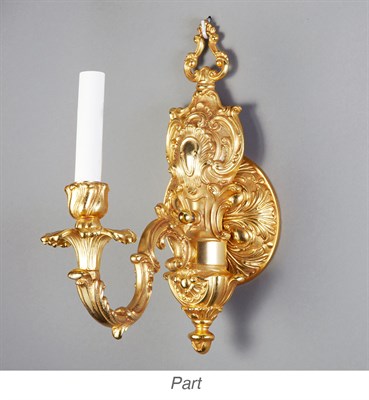 Lot 331 - Pair of Italian Baroque Style Gilt-Metal...