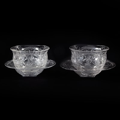Lot 344 - Set of Twenty-Three English Rock Crystal Style...