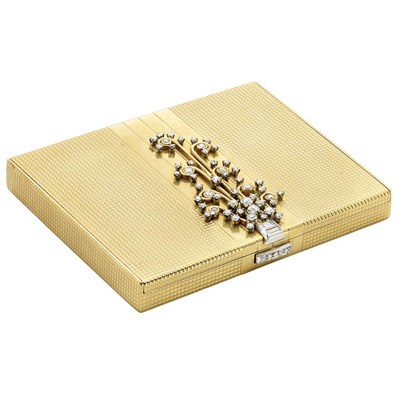 Lot 308 - Gold, Platinum and Diamond Compact