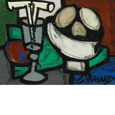 Lot 103 - Claude Venard French, 1913-1999 Still Life of...