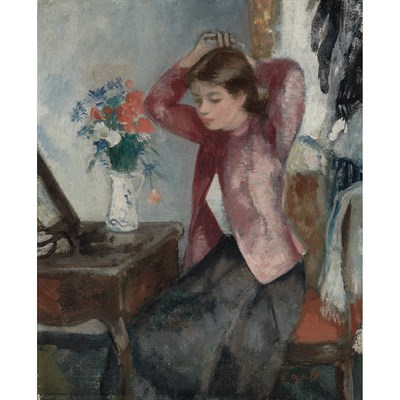 Lot 91 - Francois Gall French, 1912-1987 Jeune Fille a...