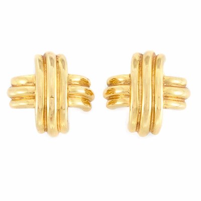 Lot 1 - Pair of Gold Earrings, Tiffany & Co.