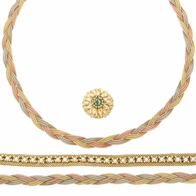 Lot 59 - Group of Gold Jewelry