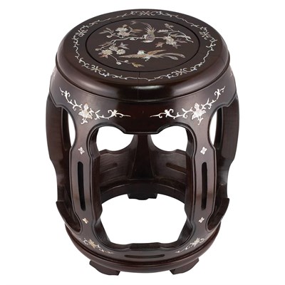 Lot 265 - Chinese Mother-of-Pearl Inlaid Hardwood Garden...