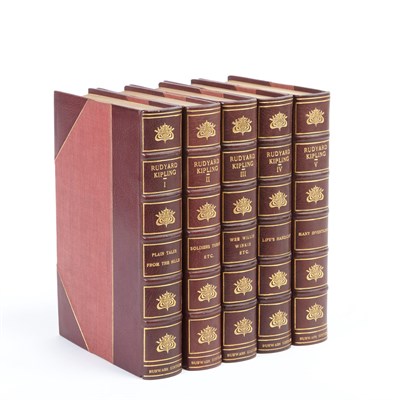 Lot 613 - [FINE BINDINGS] KIPLING, RUDYARD. Works. [New...