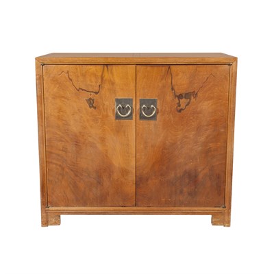Lot 444 - Chinese Style Bleached Wood Cabinet Baker...