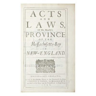 Lot 15 - [MASSACHUSETTS] The Charter Granted by Their...