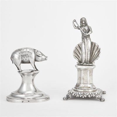 Lot 390 - Two Portuguese Silver Toothpick Holders Porto,...
