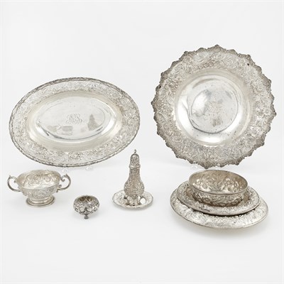 Lot 243 - Group of Kirk Sterling Silver Table Articles...