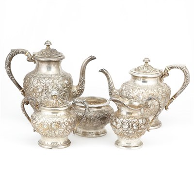 Lot 205 - S. Kirk & Son Sterling Silver Tea Service...