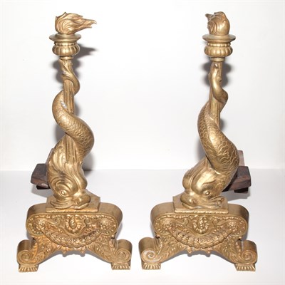 Lot 487 - Pair of Louis XVI Style Gilt-Bronze...