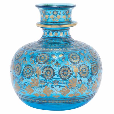 Lot 571 - Indian Gilt Decorated and Enameled Glass...