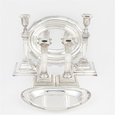 Lot 222 - Group of Sterling Silver Table Articles 20th...