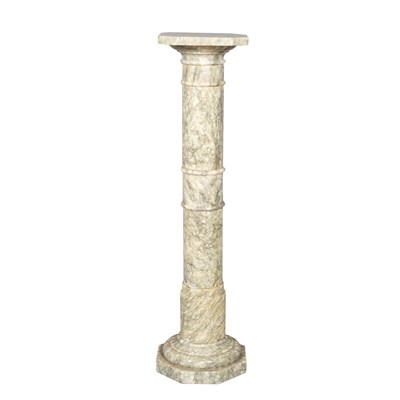 Lot 460 - Neoclassical Style Marble Pedestal In mottled...