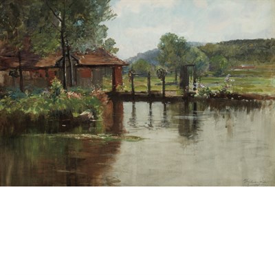 Lot 51 - Francis Hopkinson Smith American, 1838-1915...