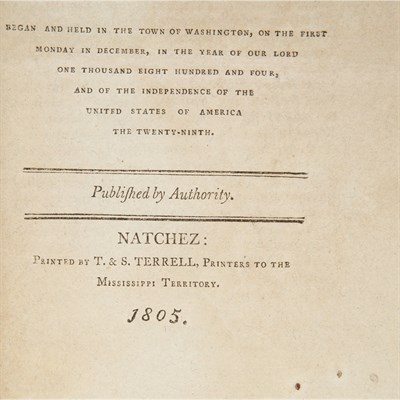 Lot 225 - [MISSISSIPPI] A good run of the some of the...