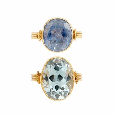 Lot 263 - Two Gold and Gem-Set Rings