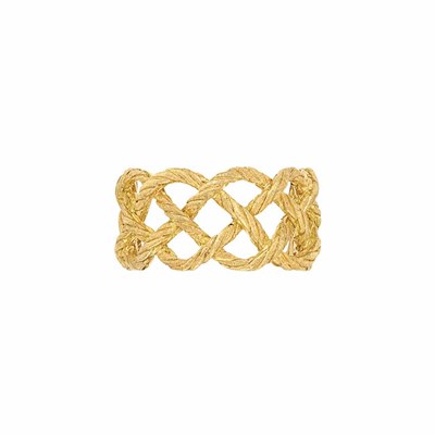 Lot 294 - Woven Gold Band Ring, Buccellati