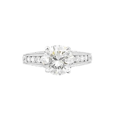 Lot 138 - Platinum and Diamond Ring
