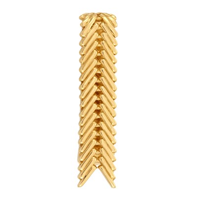Lot 581 - Gold Tie Clip, Van Cleef & Arpels