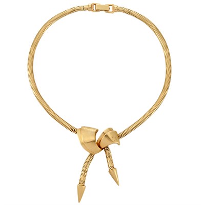 Lot 506 - Gold Snake Chain Necklace