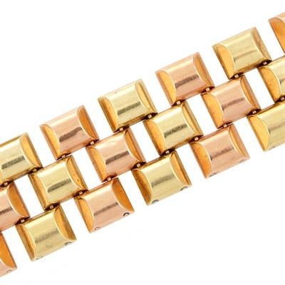 Lot 513 - Two-Color Gold Bracelet