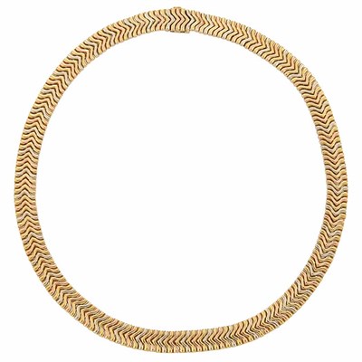 Lot 520 - Tricolor Gold Necklace