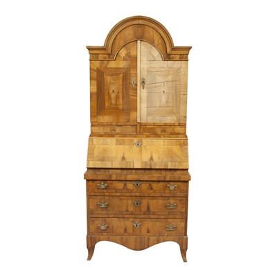 Lot 283 - Continental Rococo Style Walnut Secretary...