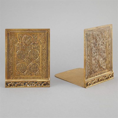 Lot 370A - Pair of Tiffany Studios Gilt-Bronze Bookends...