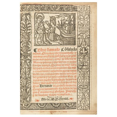 Lot 294 - [MARITIME LAW] Libro llamado Co[ns]ulado de...