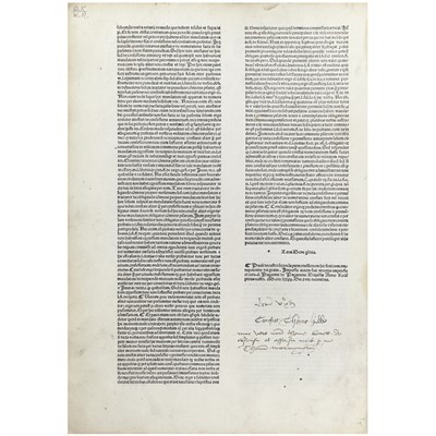 Lot 284 - [INCUNABULA] DE CASTRO, PAULUS. Consilia et...