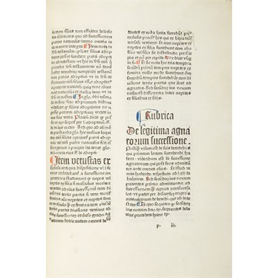 Lot 281 - [INCUNABULA] PIRO, HENRICUS DE. Super...